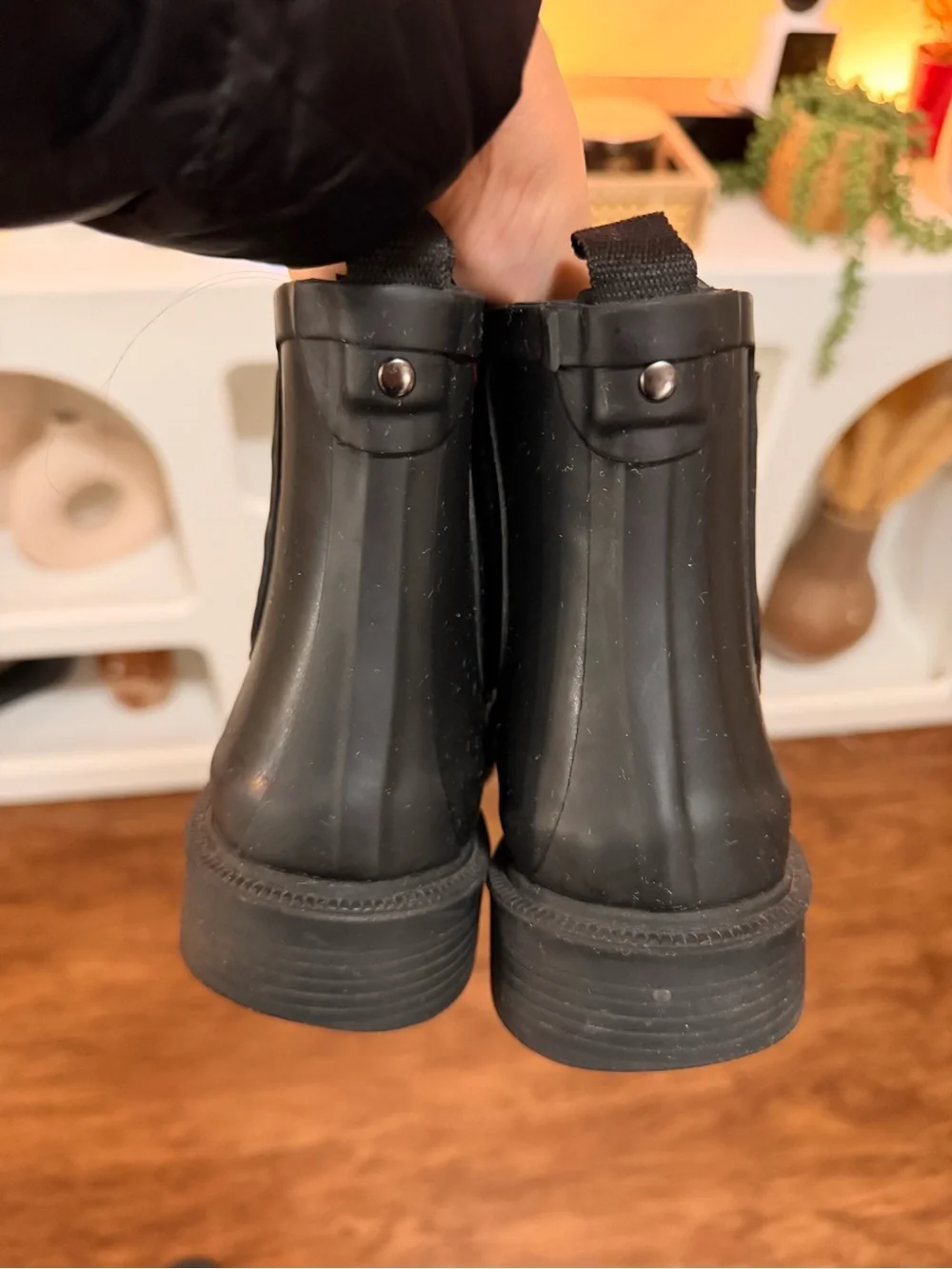 Madewell Black Chelsea Rain Boot